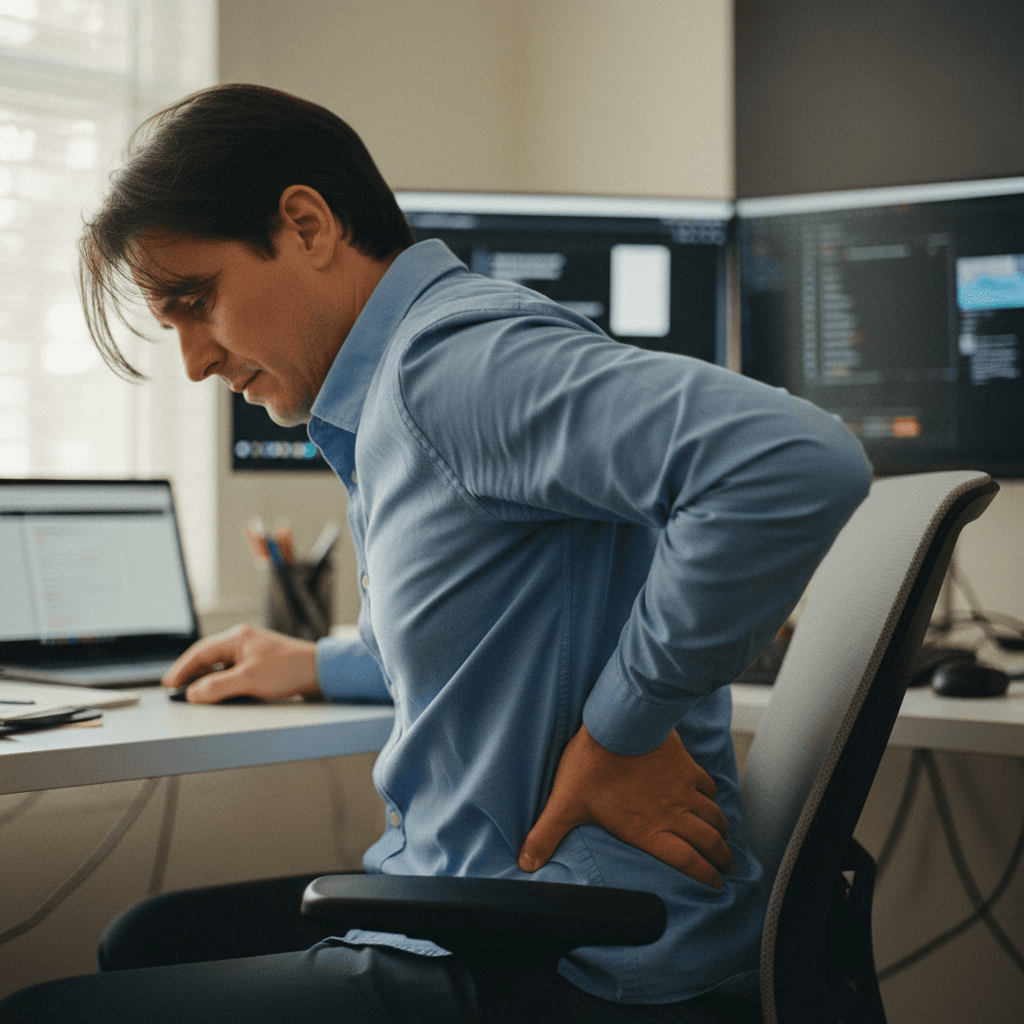 Why Your Desk Job Back Pain Isn't Just a Posture Problem